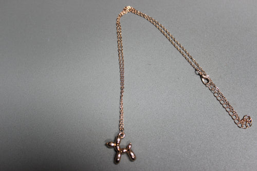 Balloon Dog Pendant Necklace – Gold Stainless Steel (detail) – The Nook