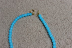 Turquoise Beaded T-Bar Chain