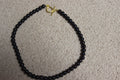 Brown Beaded T-Bar Chain