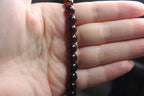 Brown Beaded T-Bar Chain