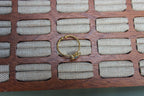 Gold Flower Ring with Blue Stone | Stainless Steel, Adjustable Size (styled) – The Nook