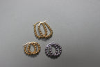 Small Gold Beaded Hoop Earrings (detail) – The Nook