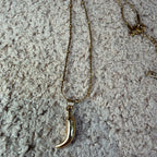 Gold Chilli Pepper Pendant Necklace – Stainless Steel