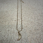 Gold Chilli Pepper Pendant Necklace – Stainless Steel