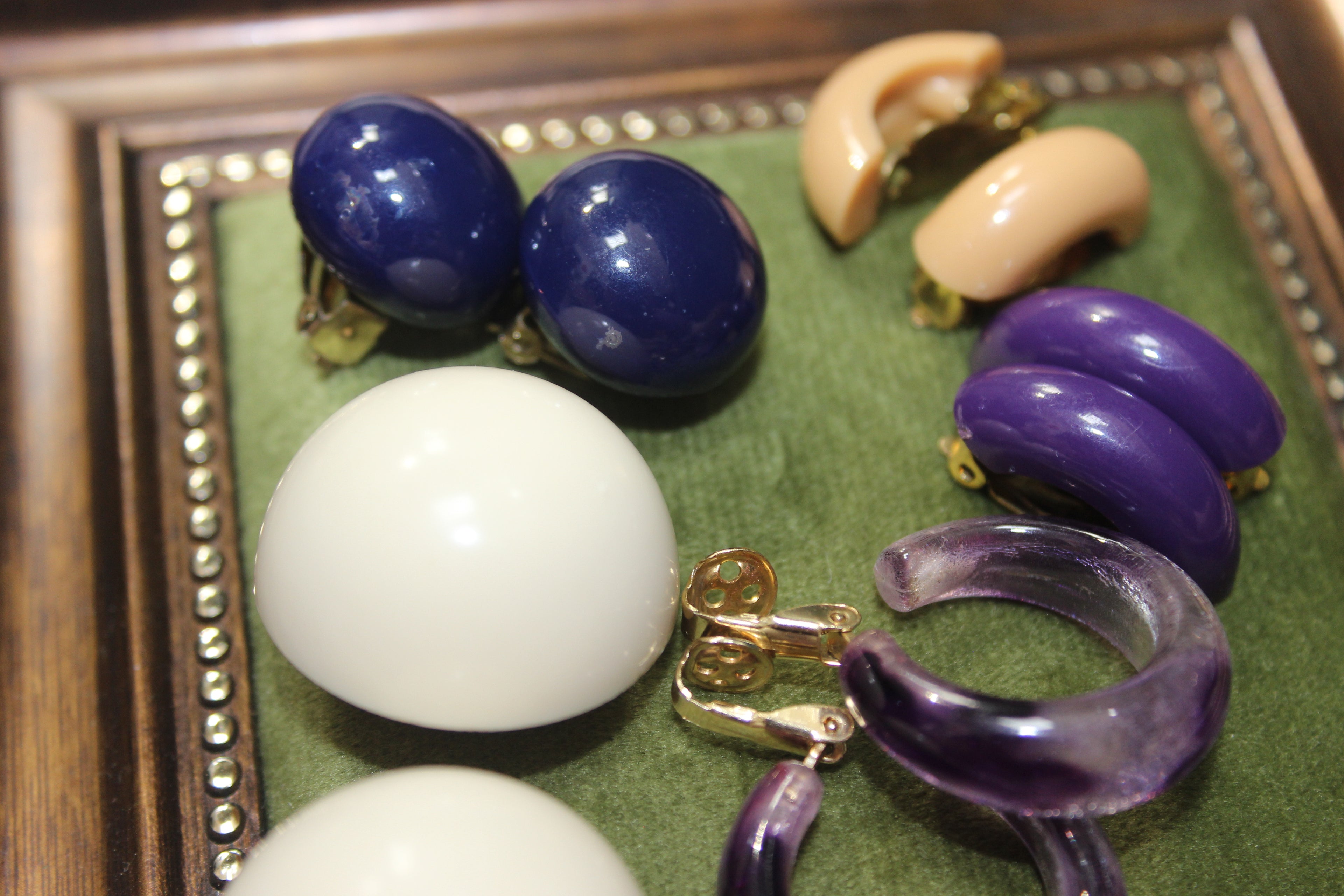 Vintage Clip-On Earrings Collection, Set of 5 Pairs | 1960s