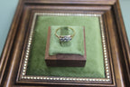 Vintage 9ct Gold Diamond Trio Ring – The Nook