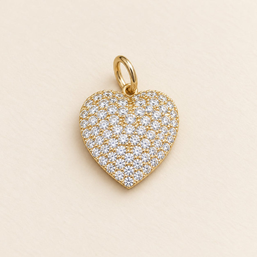 Diamond Heart Charm