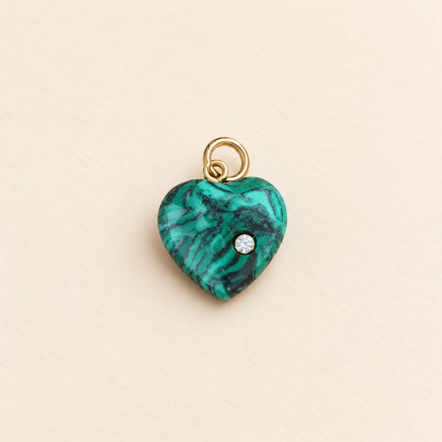 Green Heart Charm