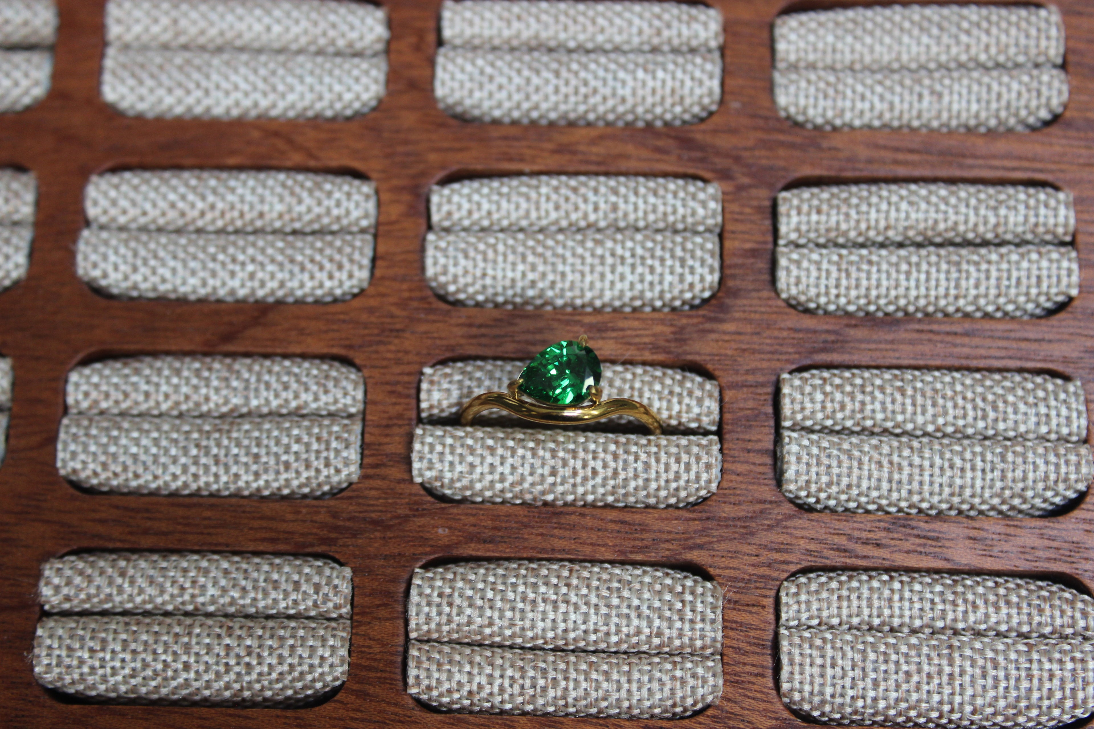 The Teardrop Ring | Green