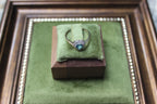 9ct Yellow Gold Heart Cluster Ring with Swiss Topaz & Clear Stones | 375 Hallmark