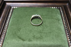 9ct Yellow Gold Garnet & Clear Stone Eternity Cocktail Ring