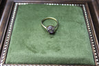 9ct Yellow Gold Amethyst & Clear Stone Cluster Ring