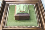 Vintage 9ct Yellow Gold Cubic Zirconia Half Eternity Band Ring