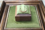 Vintage 9ct Yellow Gold Cubic Zirconia Half Eternity Band Ring
