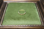 Vintage 9ct Yellow Gold Cubic Zirconia Half Eternity Band Ring