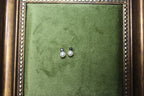 9ct Gold Cultured Pearl & Sapphire Stud Earrings