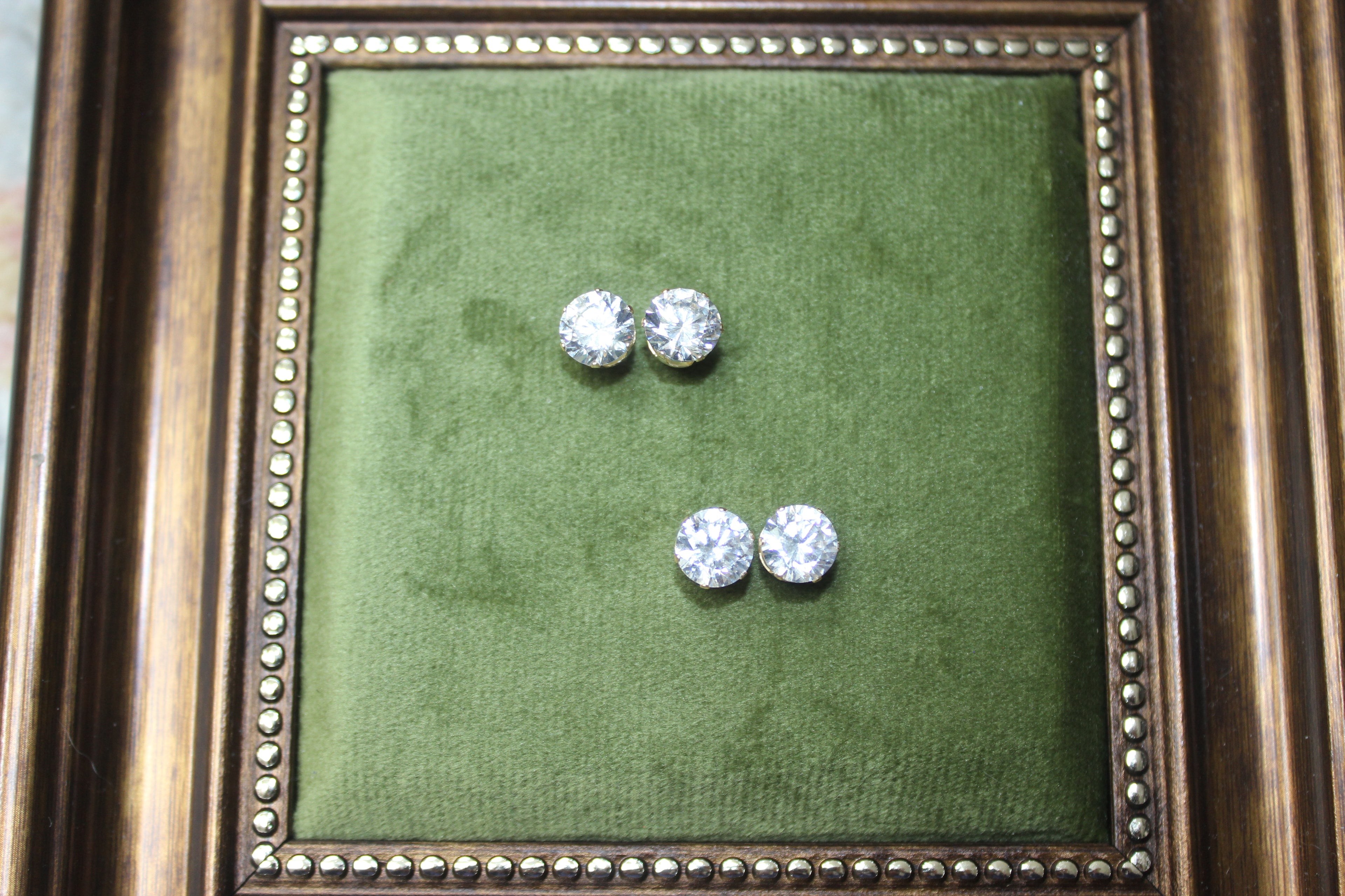 9ct Gold Cubic Zirconia Stud Earrings