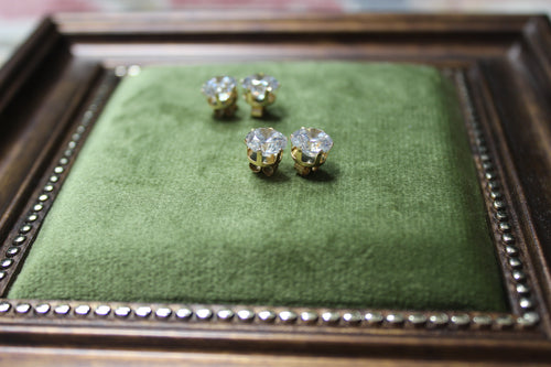 9ct Gold Cubic Zirconia Stud Earrings