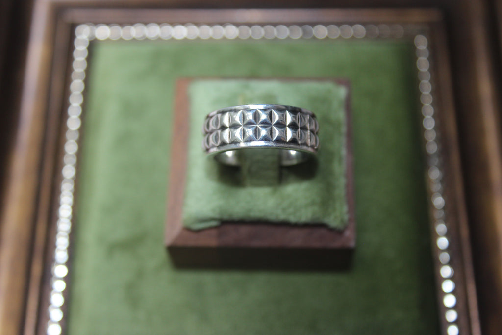 Tiffany & Co. Sterling Silver Diamond Point Band Ring