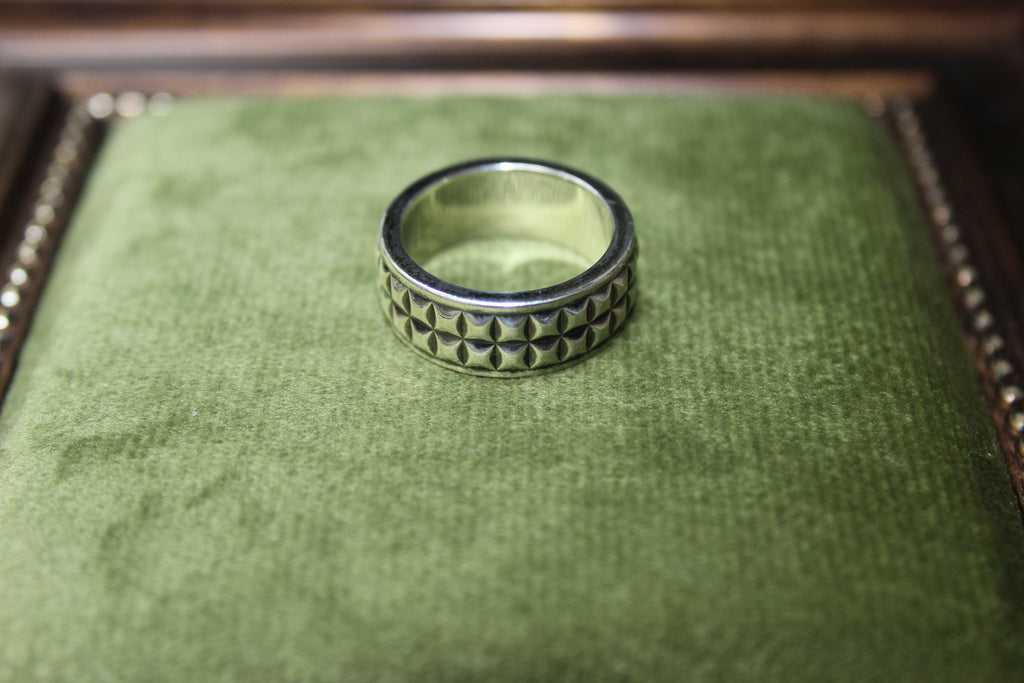 Tiffany & Co. Sterling Silver Diamond Point Band Ring