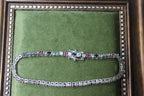 Sterling Silver Tennis Bracelet with Multicolour Stones