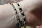 Sterling Silver Tennis Bracelet with Multicolour Stones