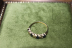 Vintage 9ct Gold Sapphire & Cubic Zirconia Half Eternity Band