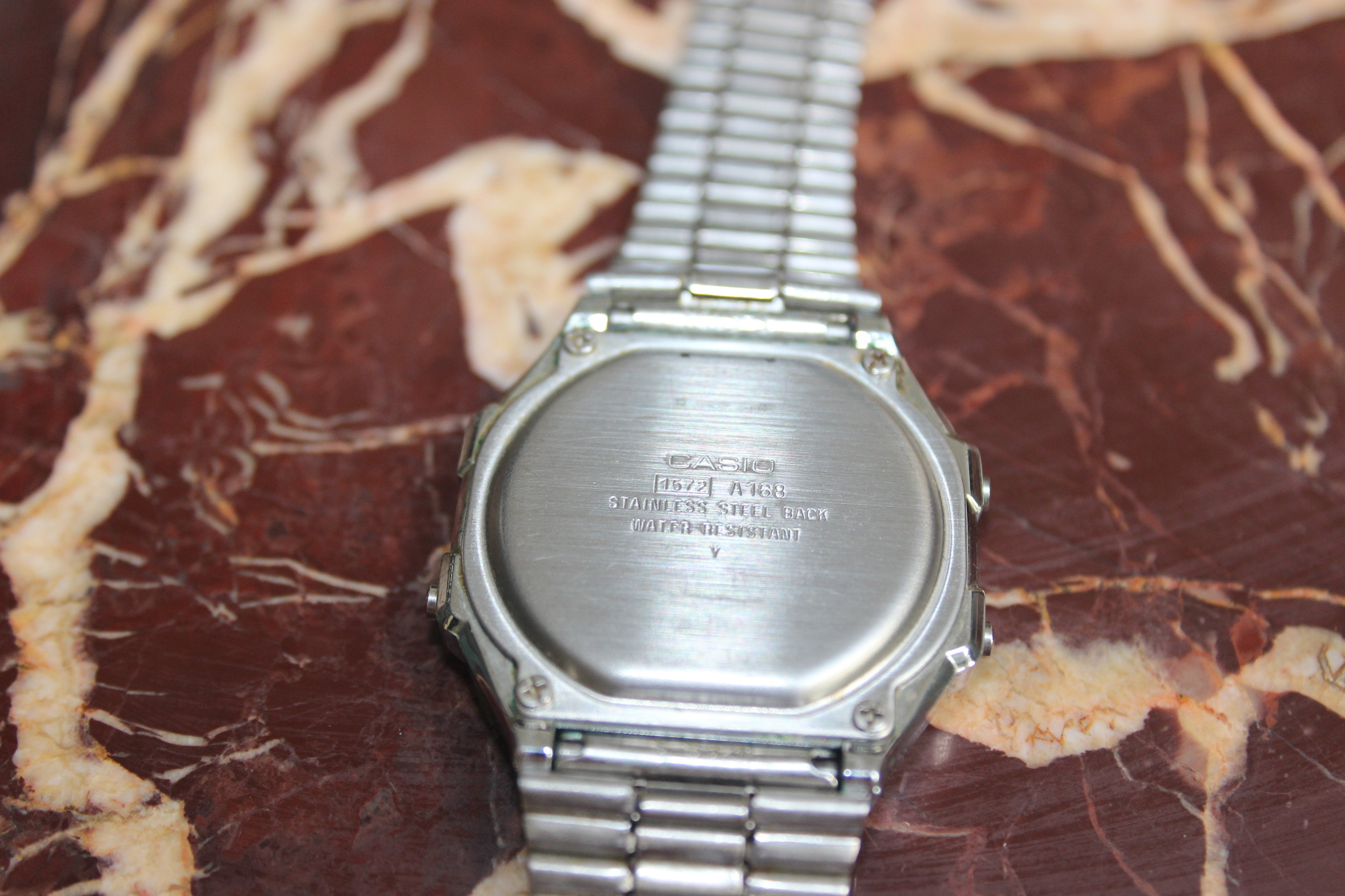 Casio A168 Stainless Steel Watch