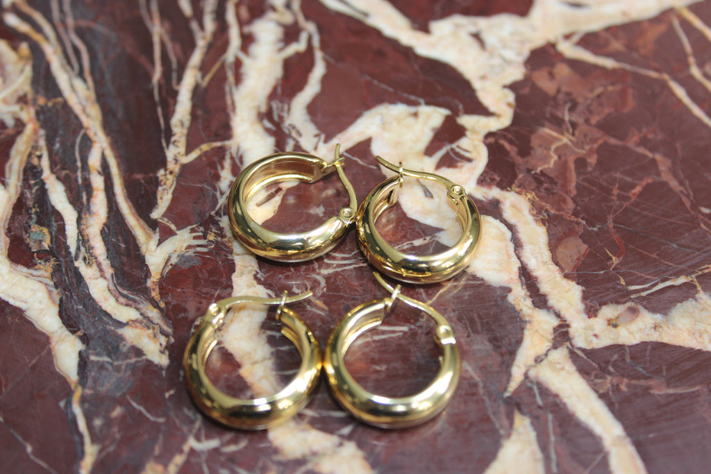 The Classic Gold Hoop Earrings