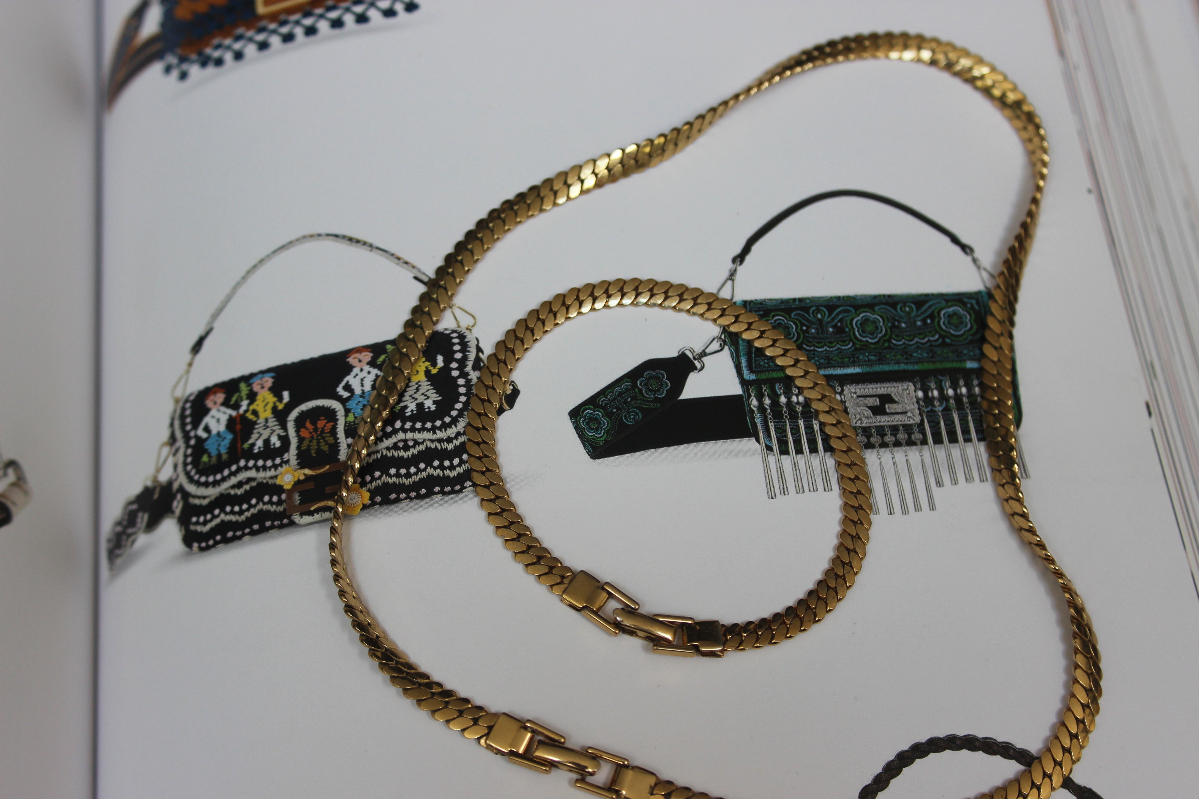 Vintage Napier Gold Tone Necklace & Bracelet Set | 1980s