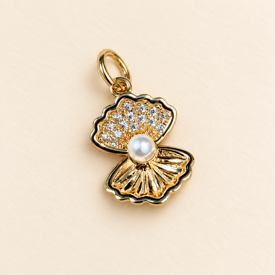 Pearl Oyster Charm