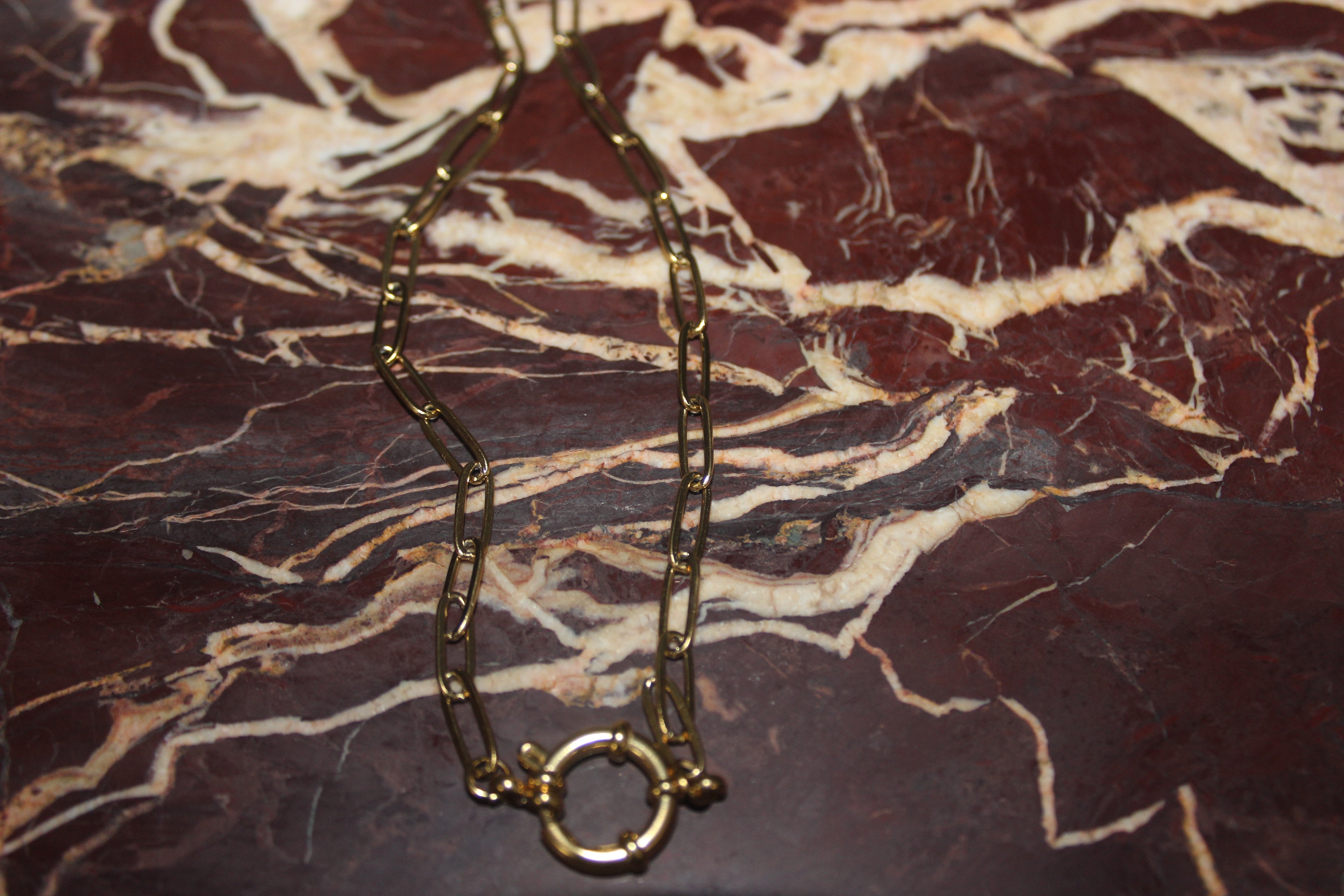 Paperclip O Ring Necklace
