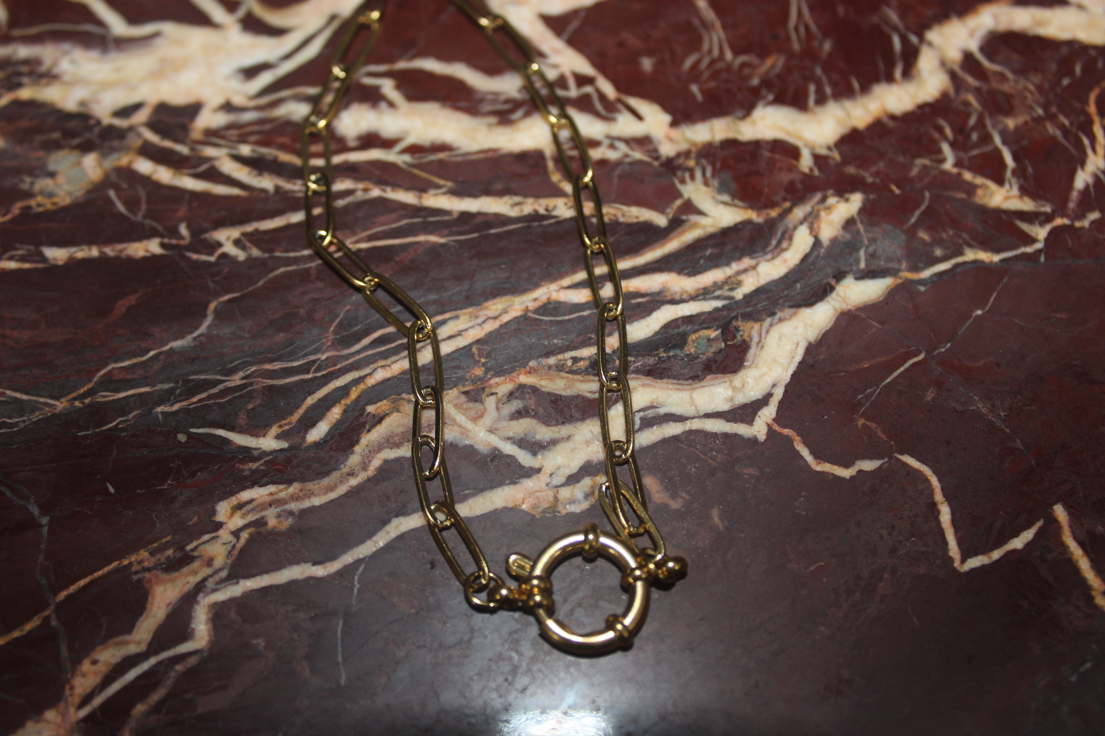 Paperclip O Ring Necklace