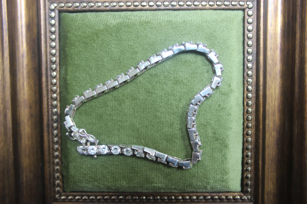 Vintage Sterling Silver Tennis Bracelet (detail) – The Nook