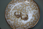 Small Gold Crystal Hoop Earrings (detail) – The Nook