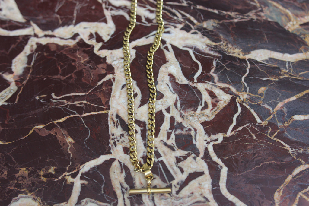 The Gold T-Bar Necklace