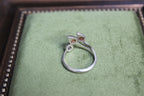 Silver Ring with Three Amber Stones