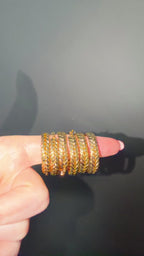 Gold Braided Hoop Earrings